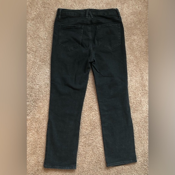 Good American Good Jeans 12 Black Raw Hem - Picture 7 of 12